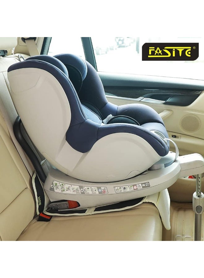 FASITE Car Seat Protector for Baby Child Car Seats - Auto Seat Cover Mat, Protective Non-Slip Waterproof Car Seat Cover Pad with Mesh Pockets - Image 2